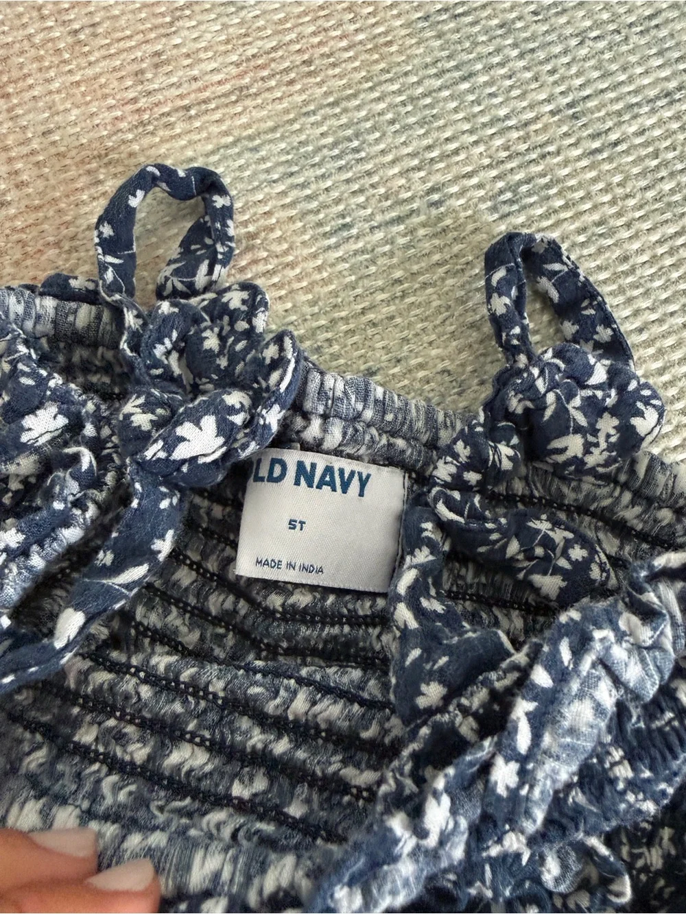 Old Navy Floral Ruffle Smocked Dress Size 5